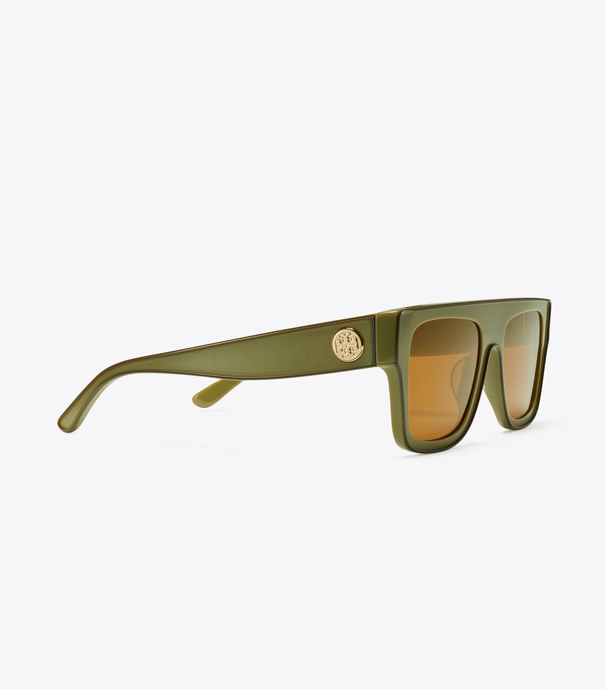 Lentes De Sol Tory Burch Oversized Geometric Mujer Marrom Verde Oliva Verdes | OUTLETS-10583279