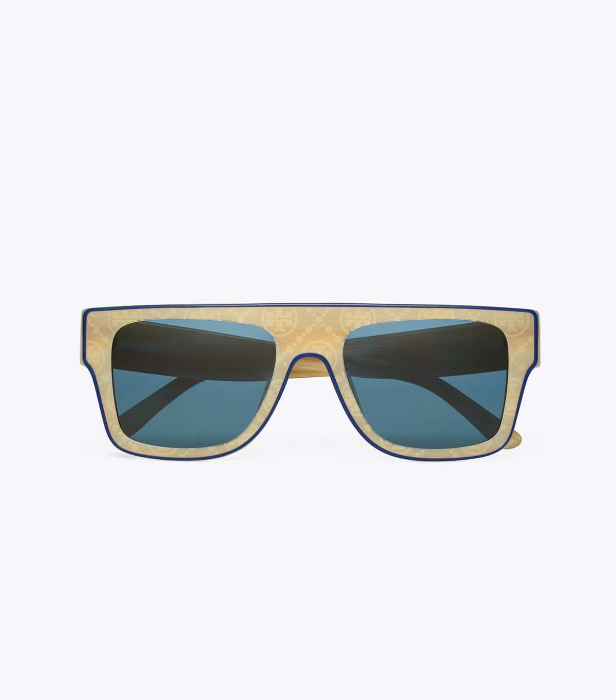 Lentes De Sol Tory Burch Oversized Geometric Mujer Blancos Azul Marino Azul Marino | OUTLETS-13482579