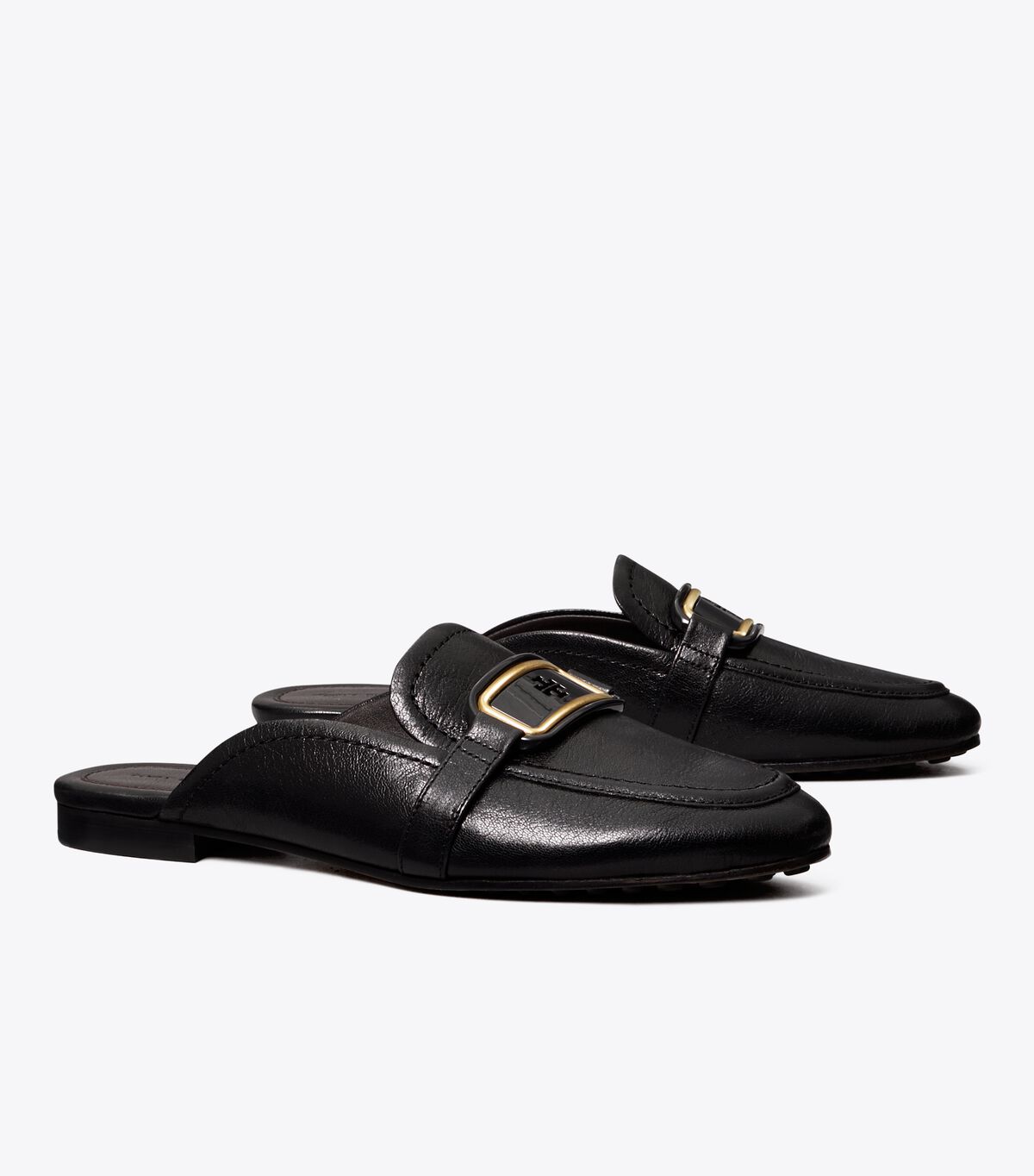 Loafers Tory Burch Georgia Backless Mujer Negros | OUTLETS-17452369