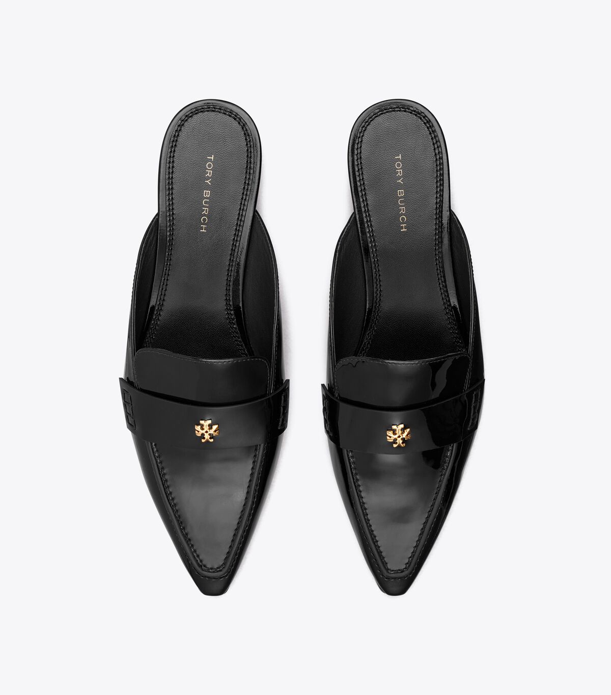 Loafers Tory Burch Pointed Backless Mujer Negros | OUTLETS-30248659