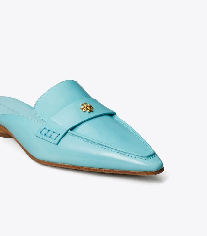 Loafers Tory Burch Pointed Backless Mujer Azules Claro | OUTLETS-65478219