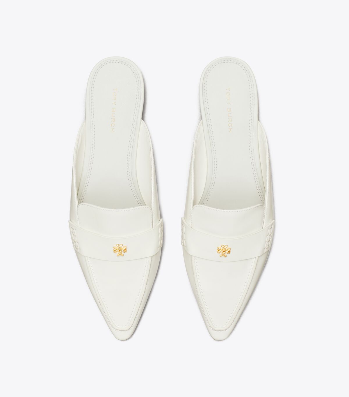 Loafers Tory Burch Pointed Backless Mujer Blancos | OUTLETS-83021649