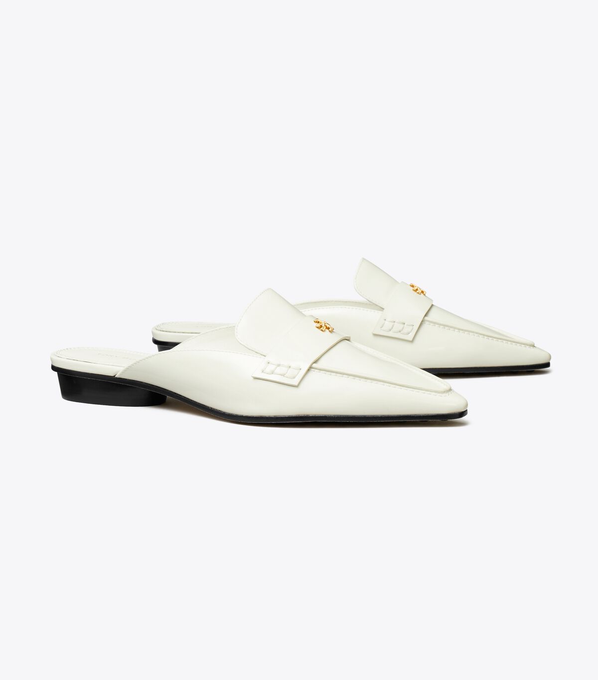 Loafers Tory Burch Pointed Backless Mujer Blancos | OUTLETS-83021649