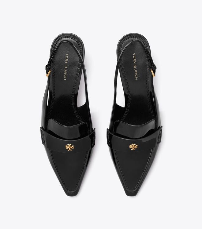 Mulas Tory Burch Pointed Mujer Negros | OUTLETS-40813599