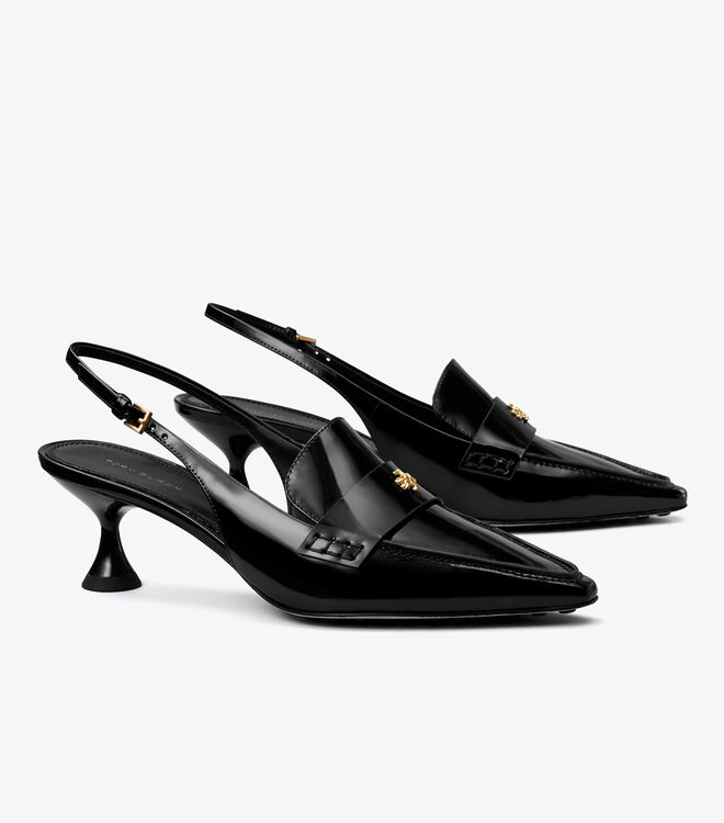 Mulas Tory Burch Pointed Mujer Negros | OUTLETS-40813599