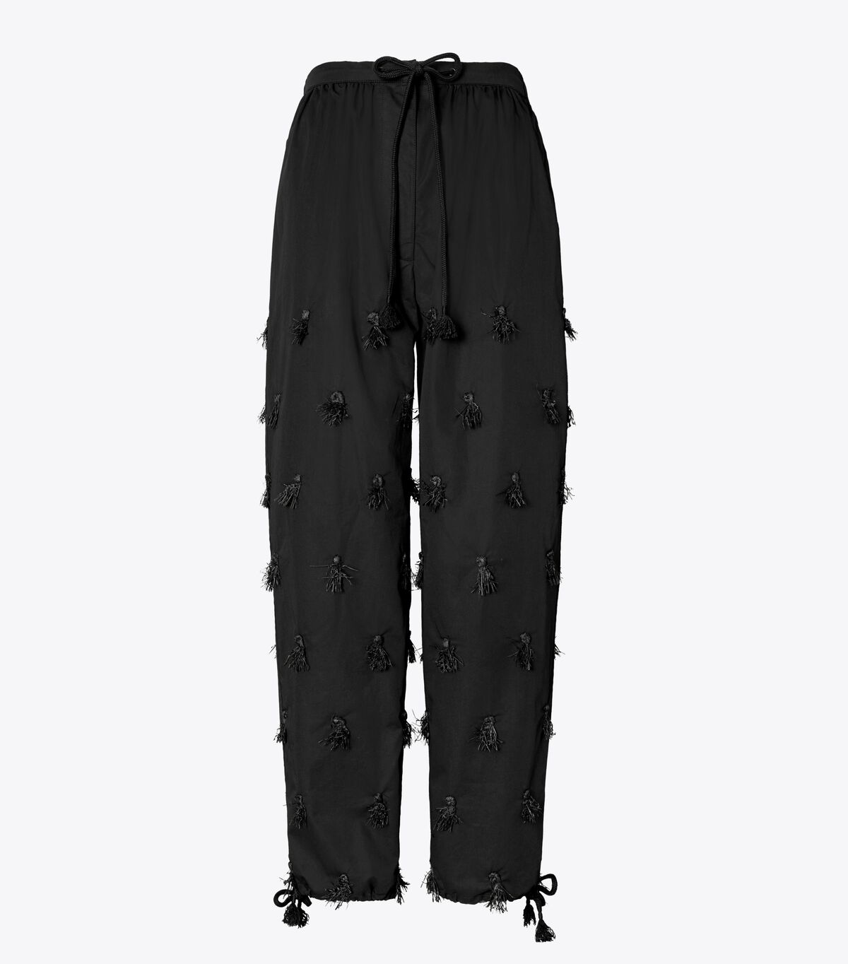 Pantalones Tory Burch Poplin Drawstring Mujer Negros | OUTLETS-02957419