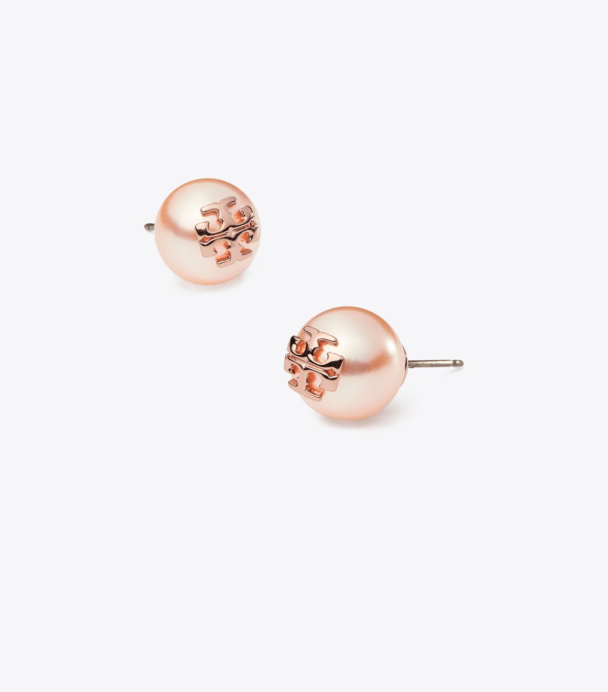 Pendientes Tory Burch Crystal-pearl Stud Mujer Rosas Dorados | OUTLETS-45796289