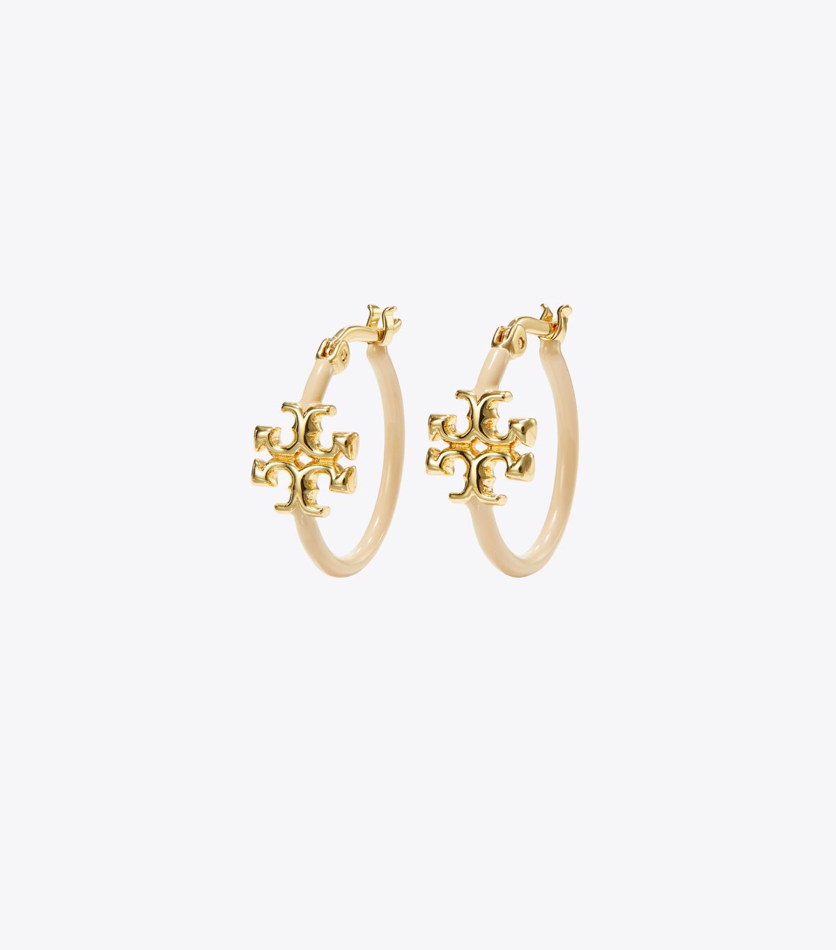 Pendientes Tory Burch Eleanor Small Hoop Mujer Dorados | OUTLETS-31492869