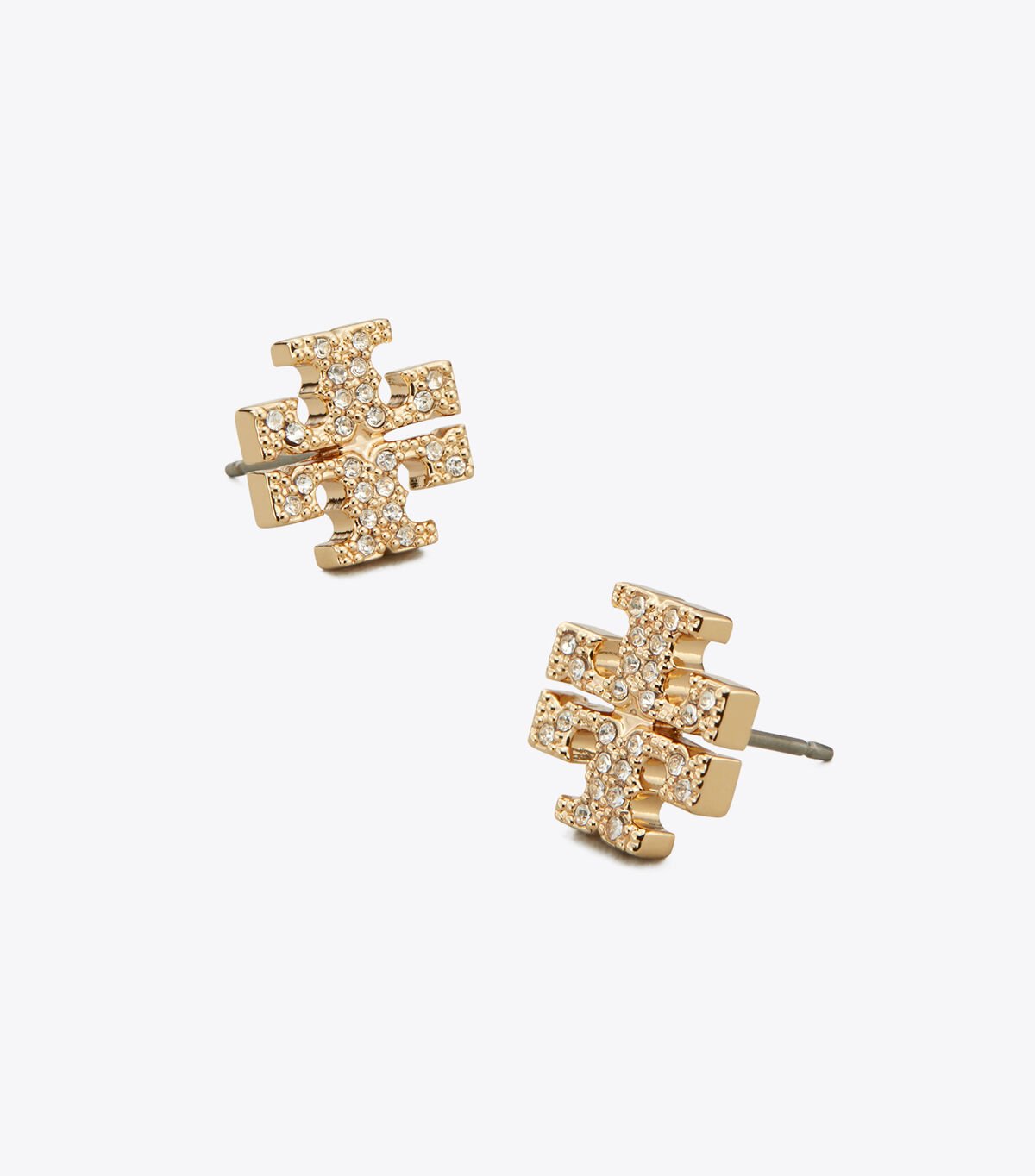 Pendientes Tory Burch Kira Pavé Stud Mujer Dorados | OUTLETS-49027159