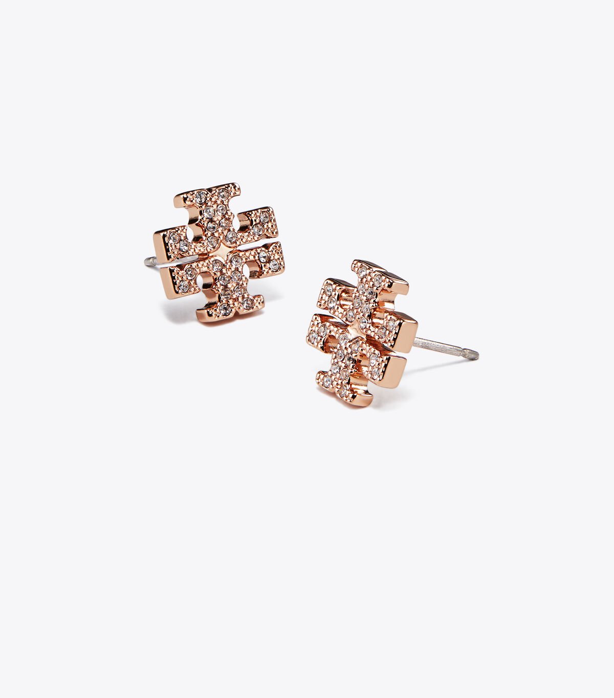 Pendientes Tory Burch Kira Pavé Stud Mujer Rosas Dorados | OUTLETS-76532109