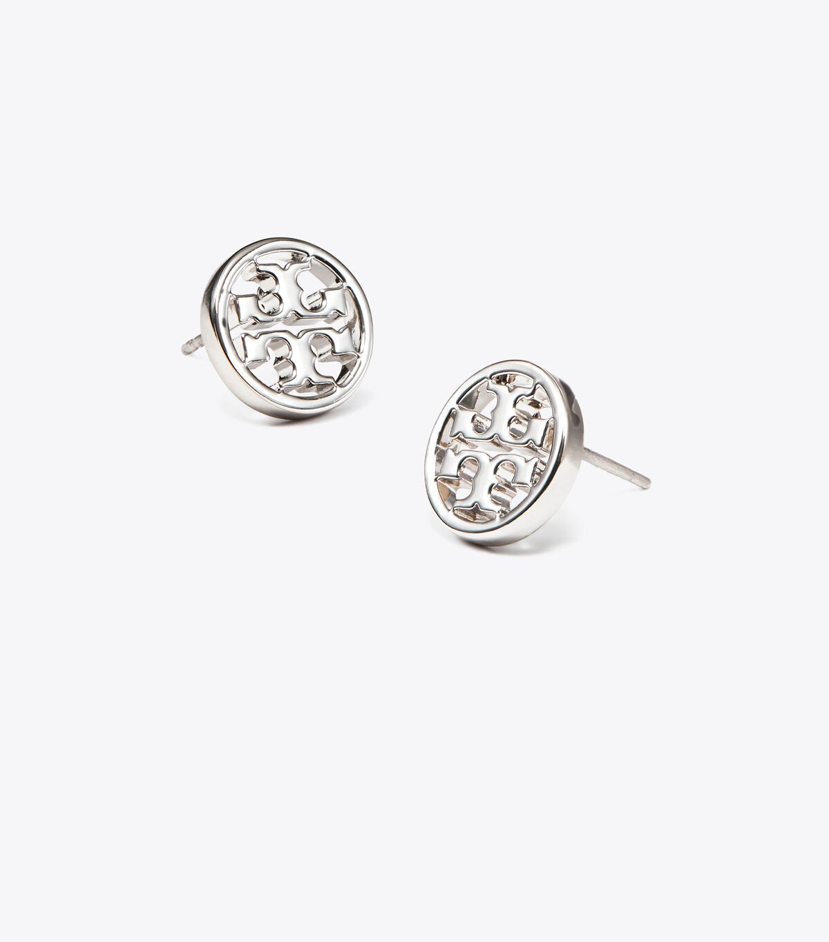 Pendientes Tory Burch Miller Stud Mujer Plateados | OUTLETS-26845709