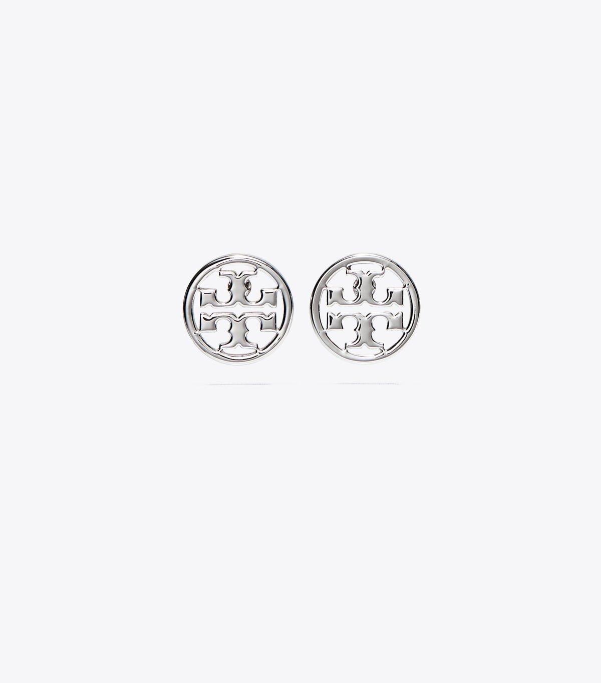 Pendientes Tory Burch Miller Stud Mujer Plateados | OUTLETS-26845709