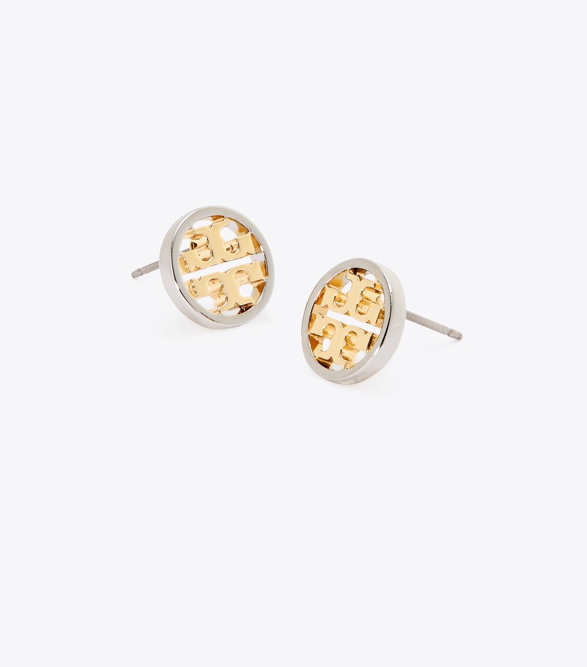 Pendientes Tory Burch Miller Stud Mujer Dorados Plateados | OUTLETS-90872169