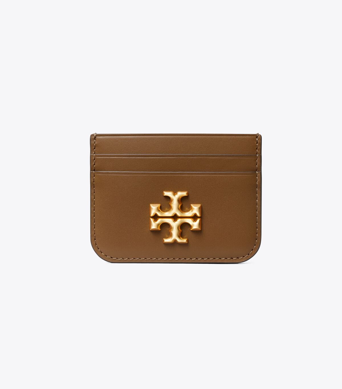 Porta Tarjetas Tory Burch Eleanor Mujer Marrom | OUTLETS-26087459