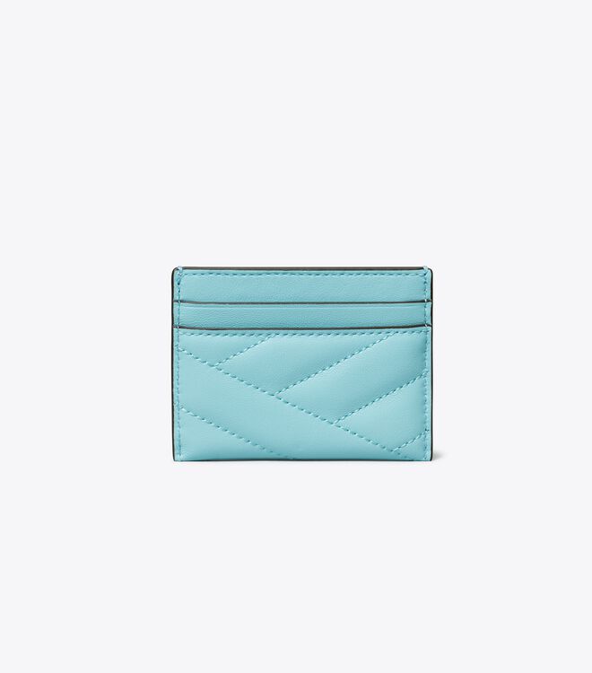 Porta Tarjetas Tory Burch Kira Chevron Mujer Azur | OUTLETS-35624899