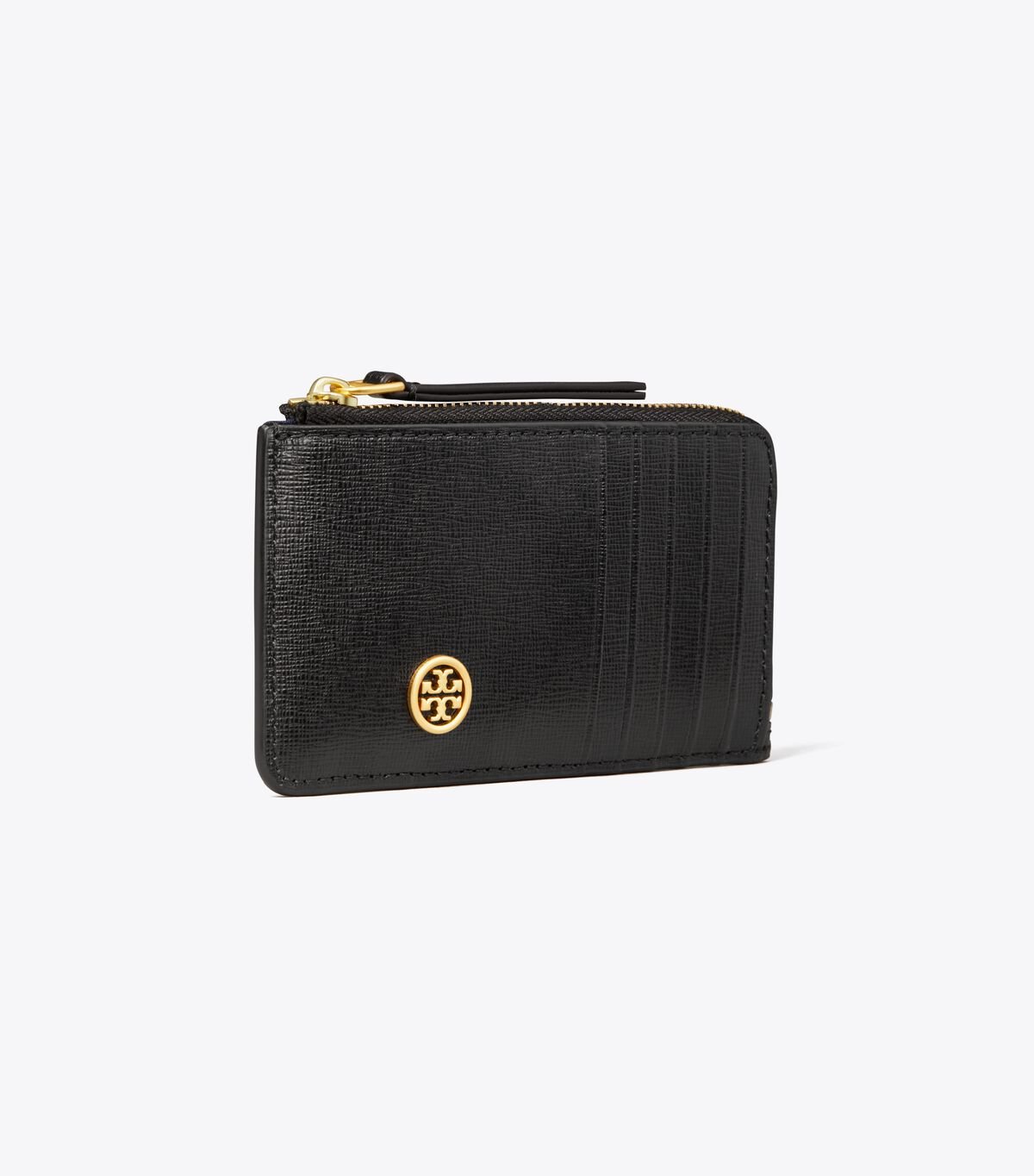 Porta Tarjetas Tory Burch Robinson Top-zip Mujer Negros | OUTLETS-81390749