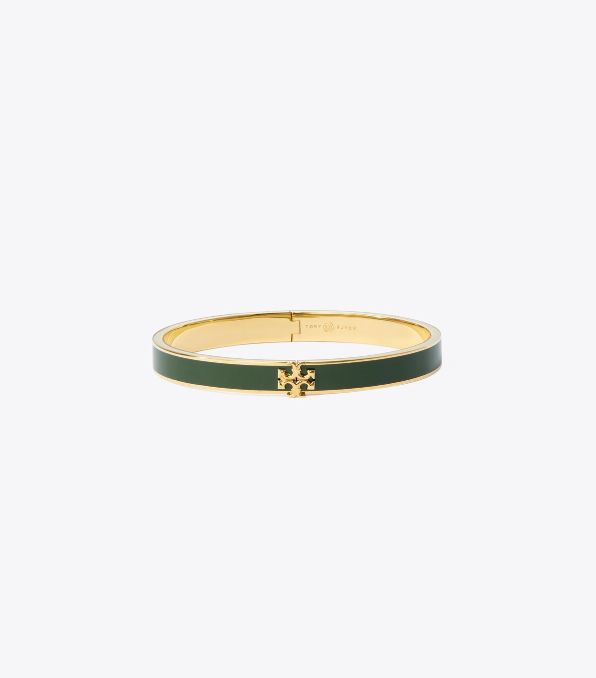 Pulsera Tory Burch Kira Enamel 7mm Mujer Dorados Verdes Oscuro | OUTLETS-75963249