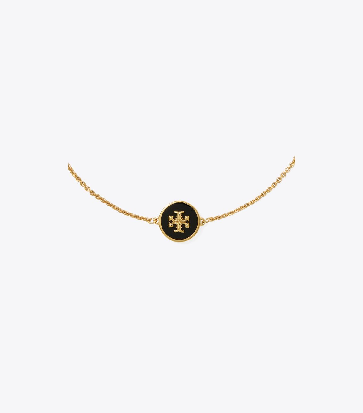 Pulsera Tory Burch Kira Enamel Chain Mujer Dorados Negros | OUTLETS-72598639