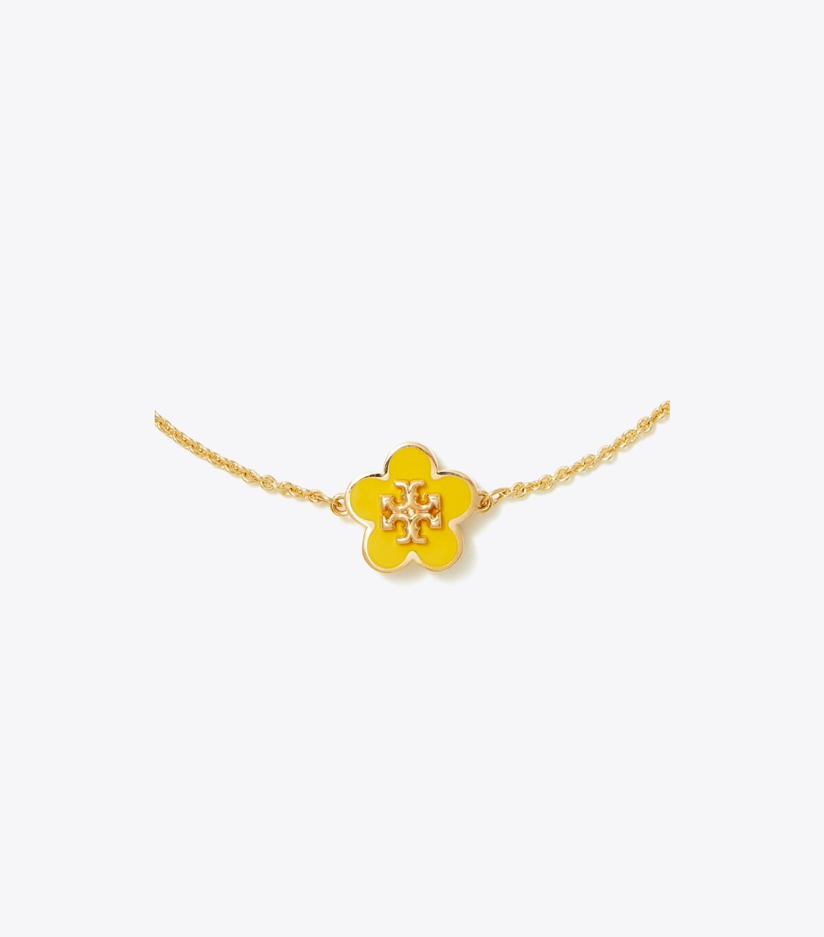 Pulsera Tory Burch Kira Enamel Flower Mujer Dorados Amarillos | OUTLETS-21089649