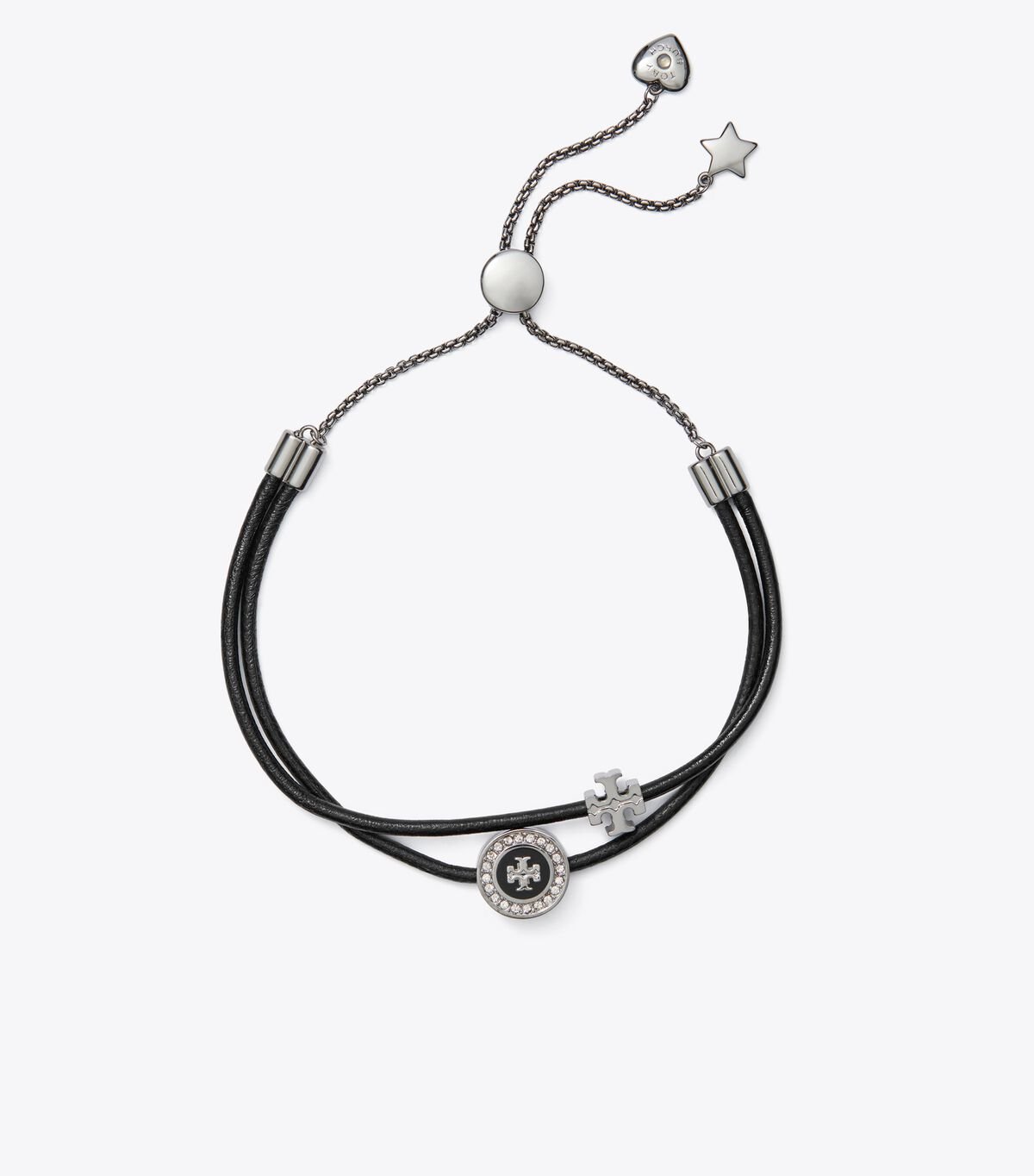 Pulsera Tory Burch Kira Enamel Pavé Slider Mujer Negros Multicolor | OUTLETS-10937689