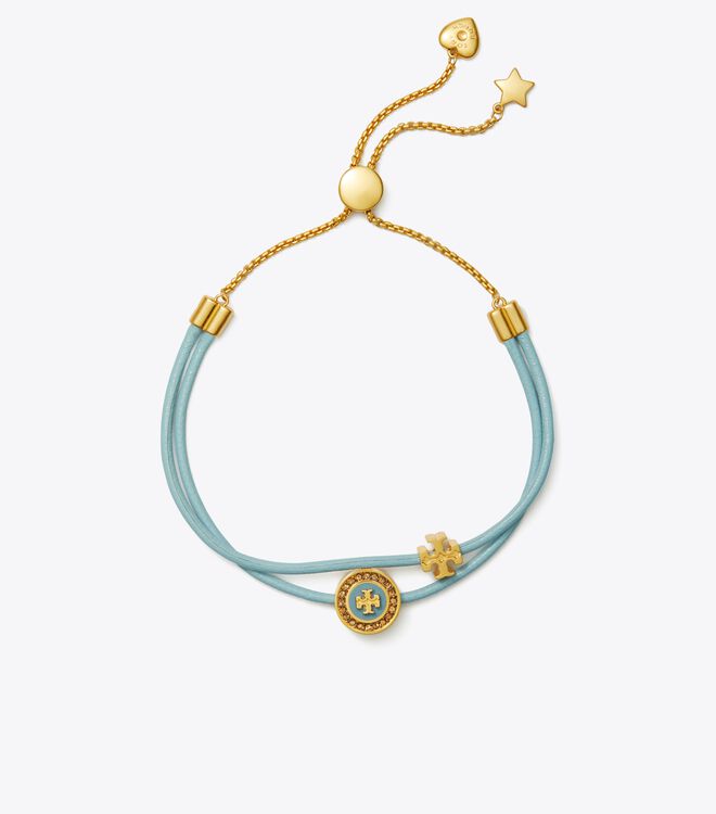 Pulsera Tory Burch Kira Enamel Pavé Slider Mujer Azules Multicolor | OUTLETS-76492039