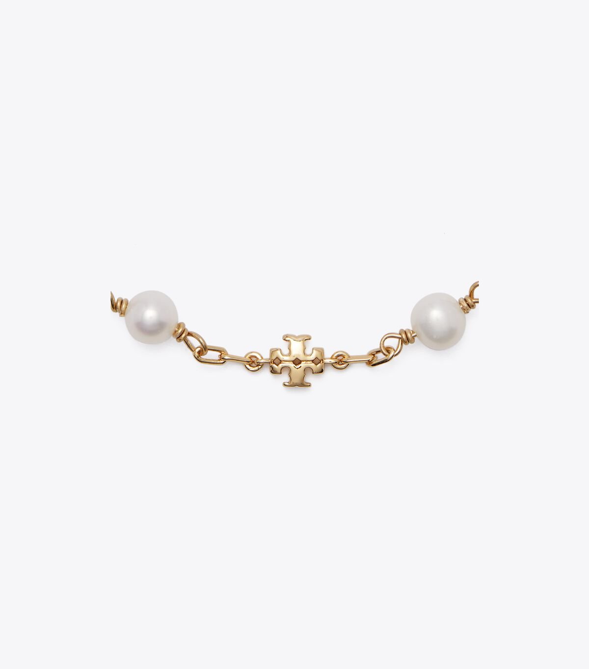 Pulsera Tory Burch Kira Pearl Chain Mujer Dorados Blancos | OUTLETS-84193509