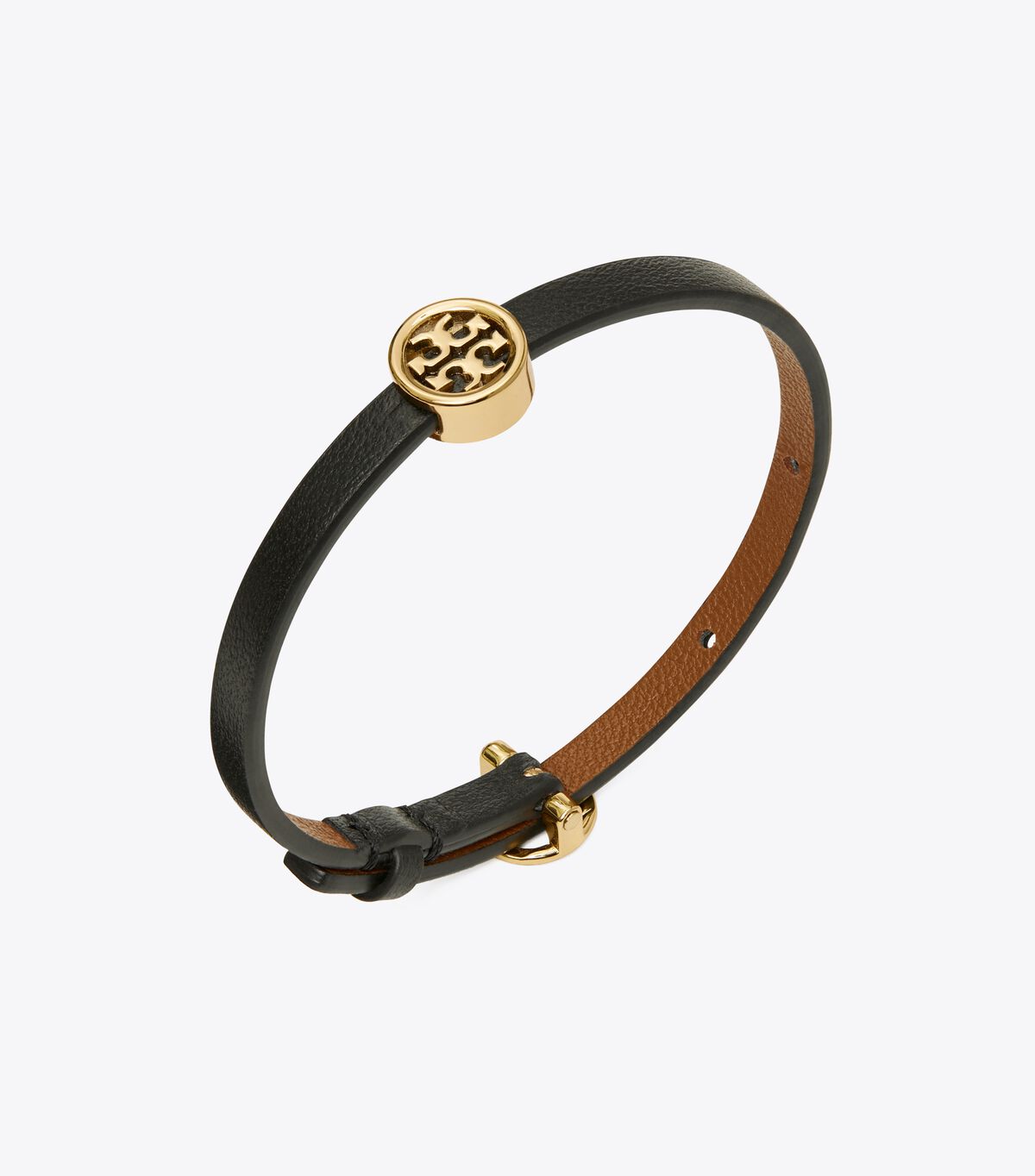 Pulsera Tory Burch Miller Cuero Mujer Dorados Negros | OUTLETS-75816429