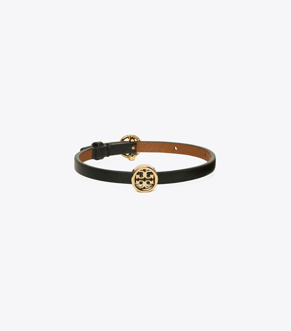 Pulsera Tory Burch Miller Cuero Mujer Dorados Negros | OUTLETS-75816429