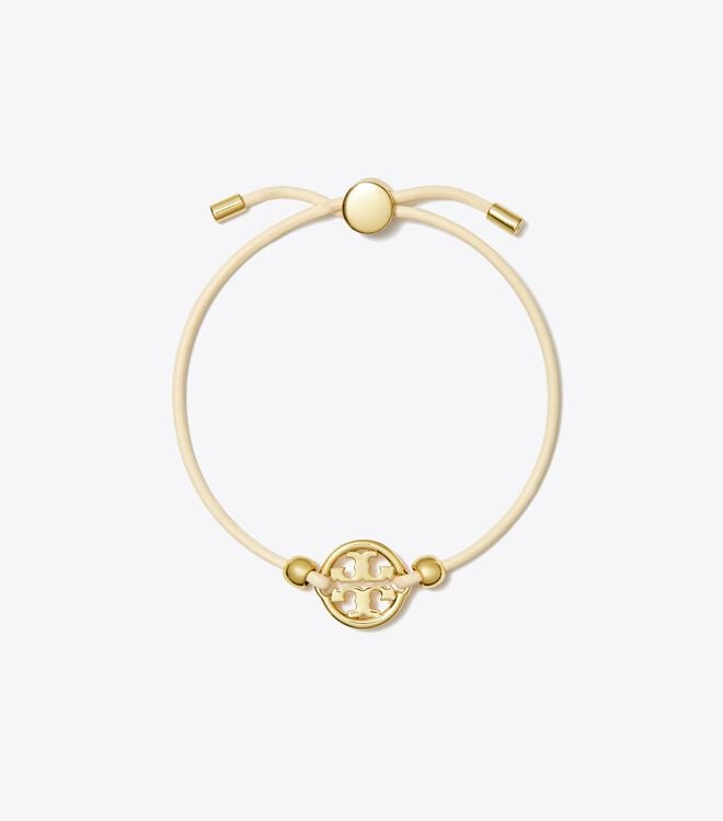 Pulsera Tory Burch Miller Slider Mujer Dorados Blancos | OUTLETS-91482079