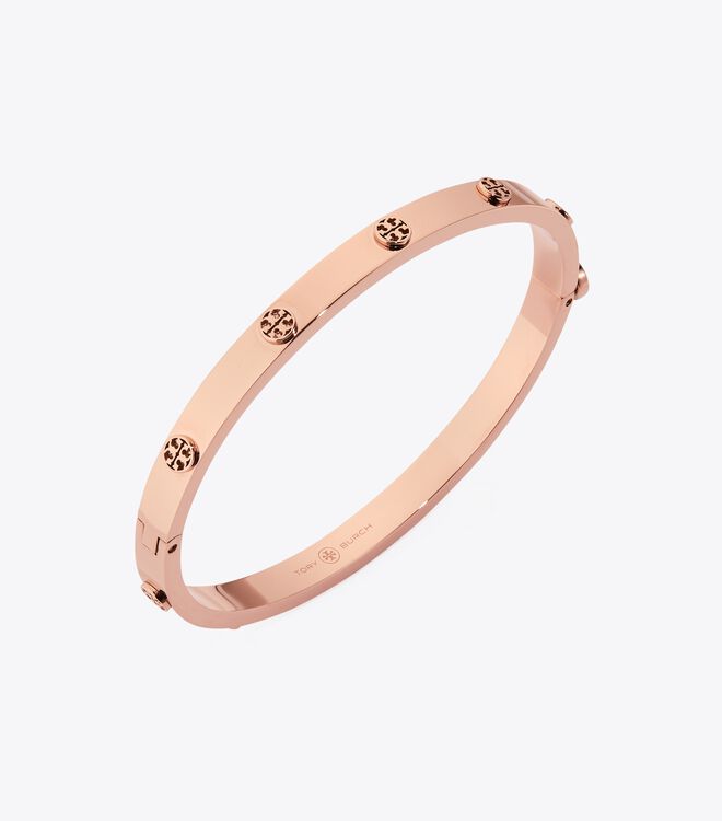 Pulsera Tory Burch Miller Stud Hinge 5mm Mujer Rosas Dorados | OUTLETS-80452369