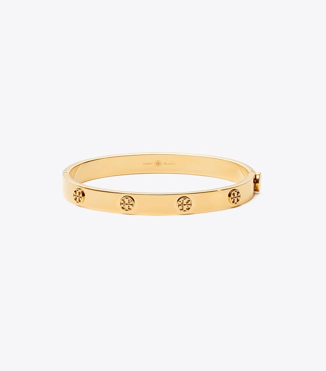 Pulsera Tory Burch Miller Stud Hinge 7mm Mujer Dorados | OUTLETS-96413879