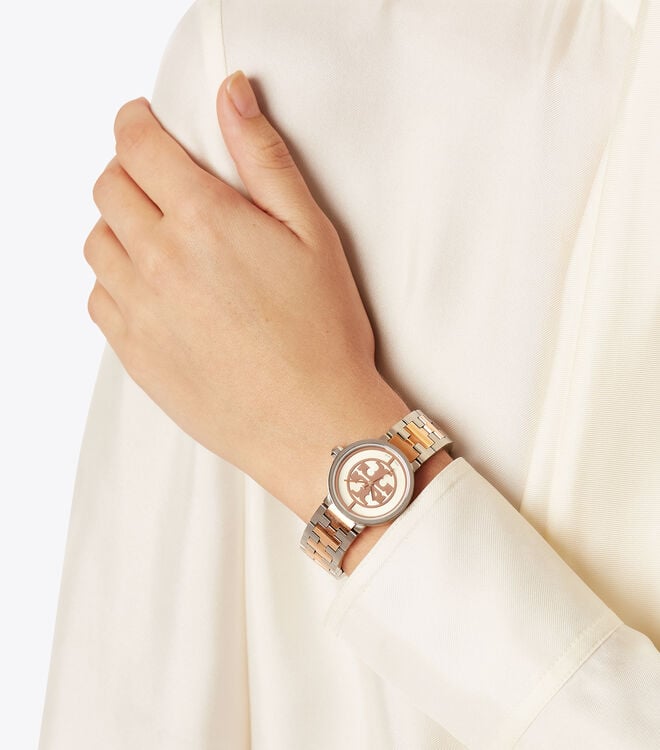 Relojes Tory Burch Reva Mujer Dorados Plateados | OUTLETS-12367589