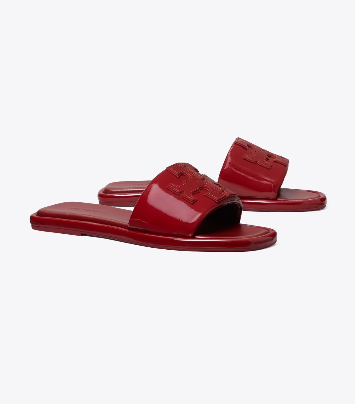 Sandalias Tory Burch Double T Mujer Rojos | OUTLETS-58467099