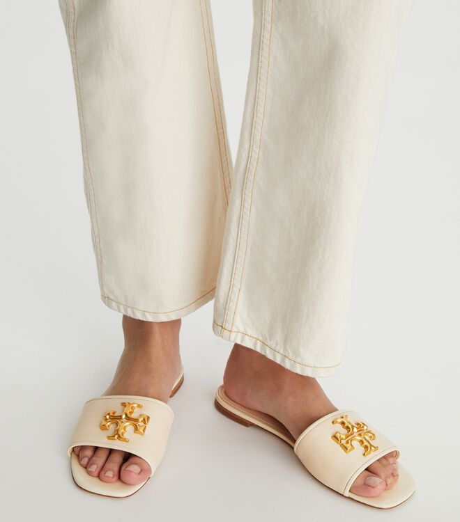 Sandalias Tory Burch Eleanor Mujer Creme | OUTLETS-28791609