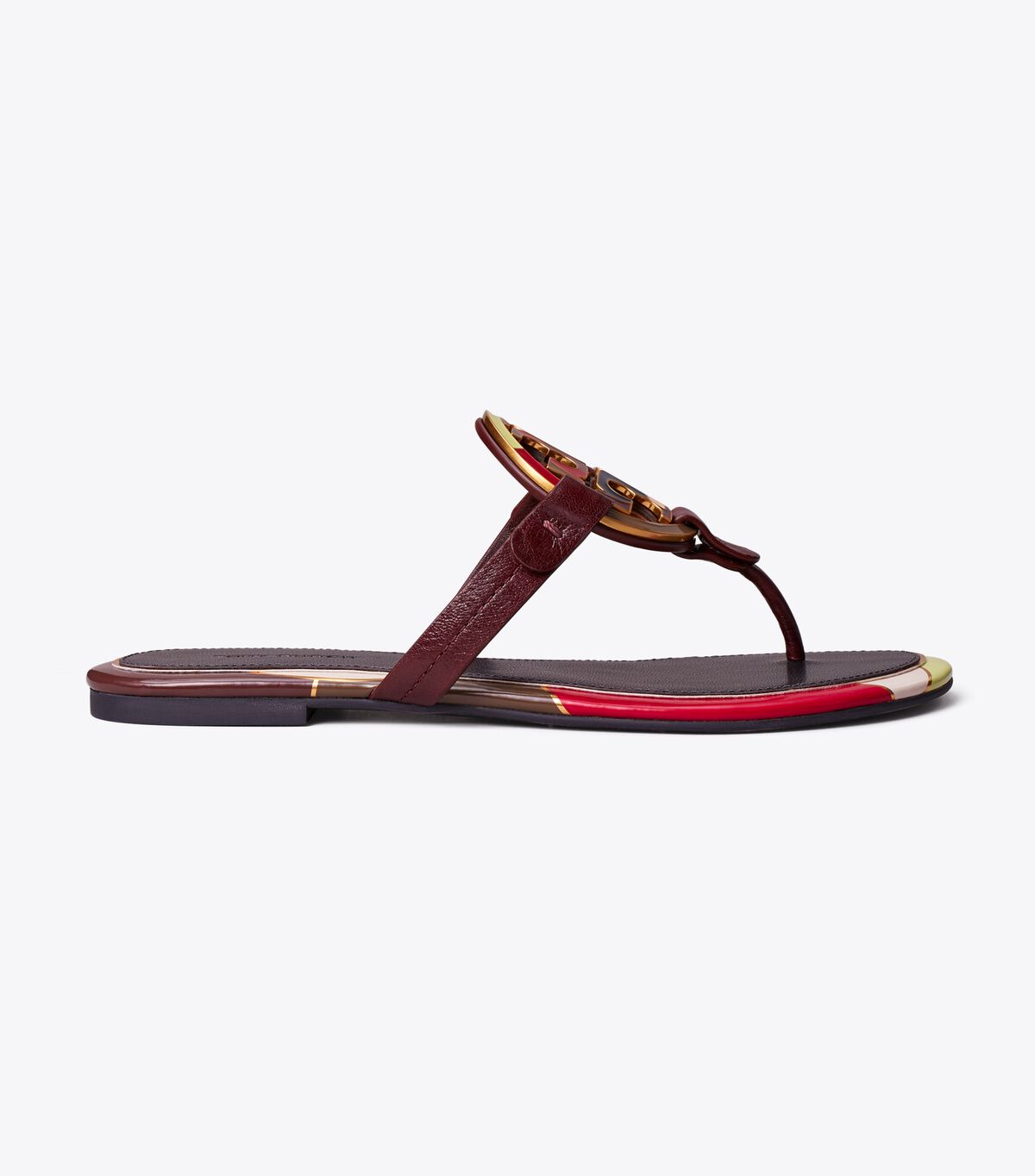 Sandalias Tory Burch Enamel Miller Mujer Marrom | OUTLETS-19543279