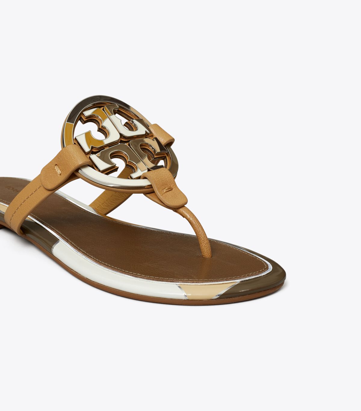 Sandalias Tory Burch Enamel Miller Mujer Marrom | OUTLETS-68359409