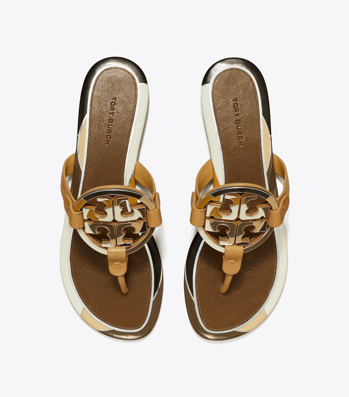 Sandalias Tory Burch Enamel Miller Mujer Marrom | OUTLETS-68359409