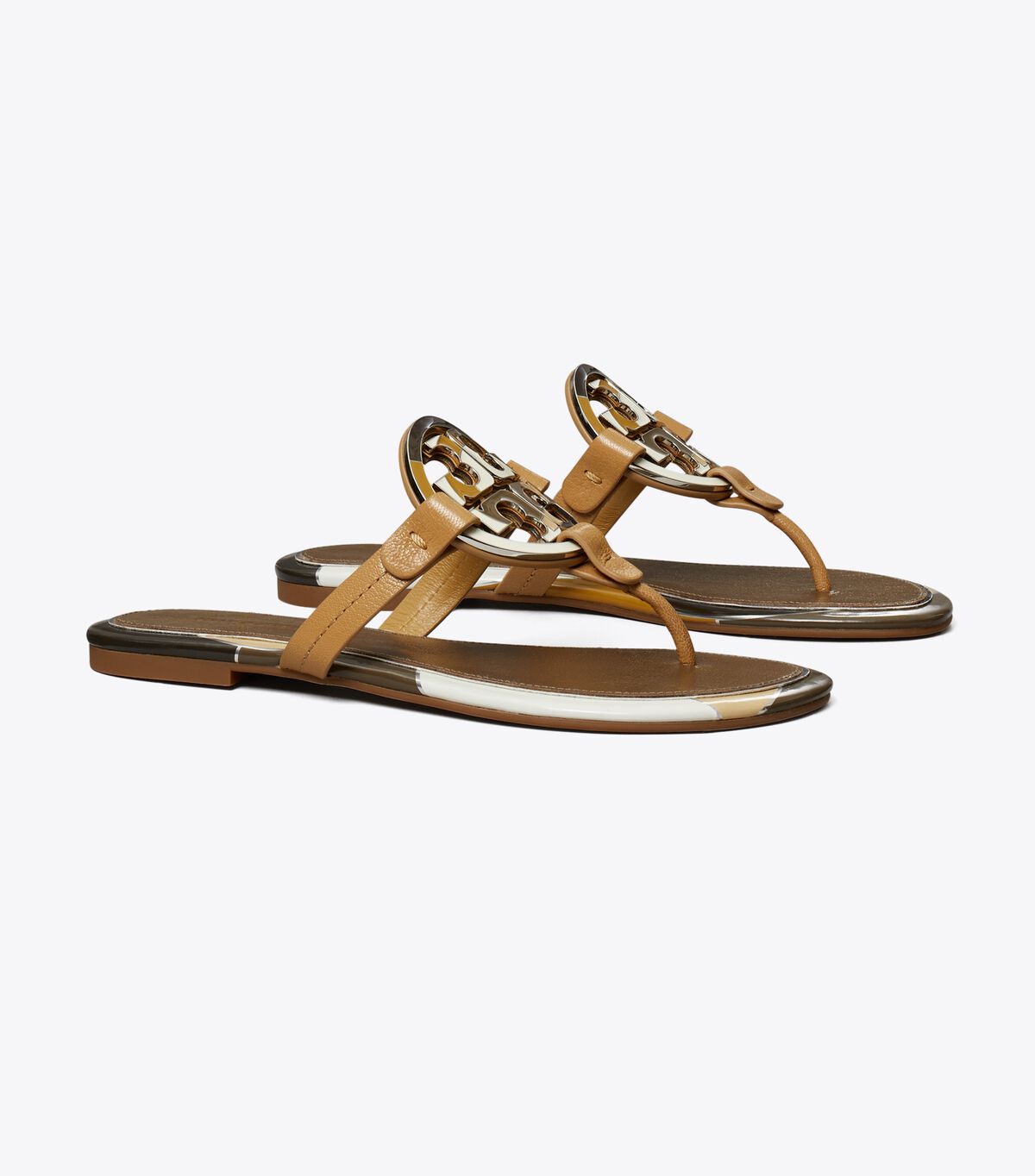 Sandalias Tory Burch Enamel Miller Mujer Marrom | OUTLETS-68359409