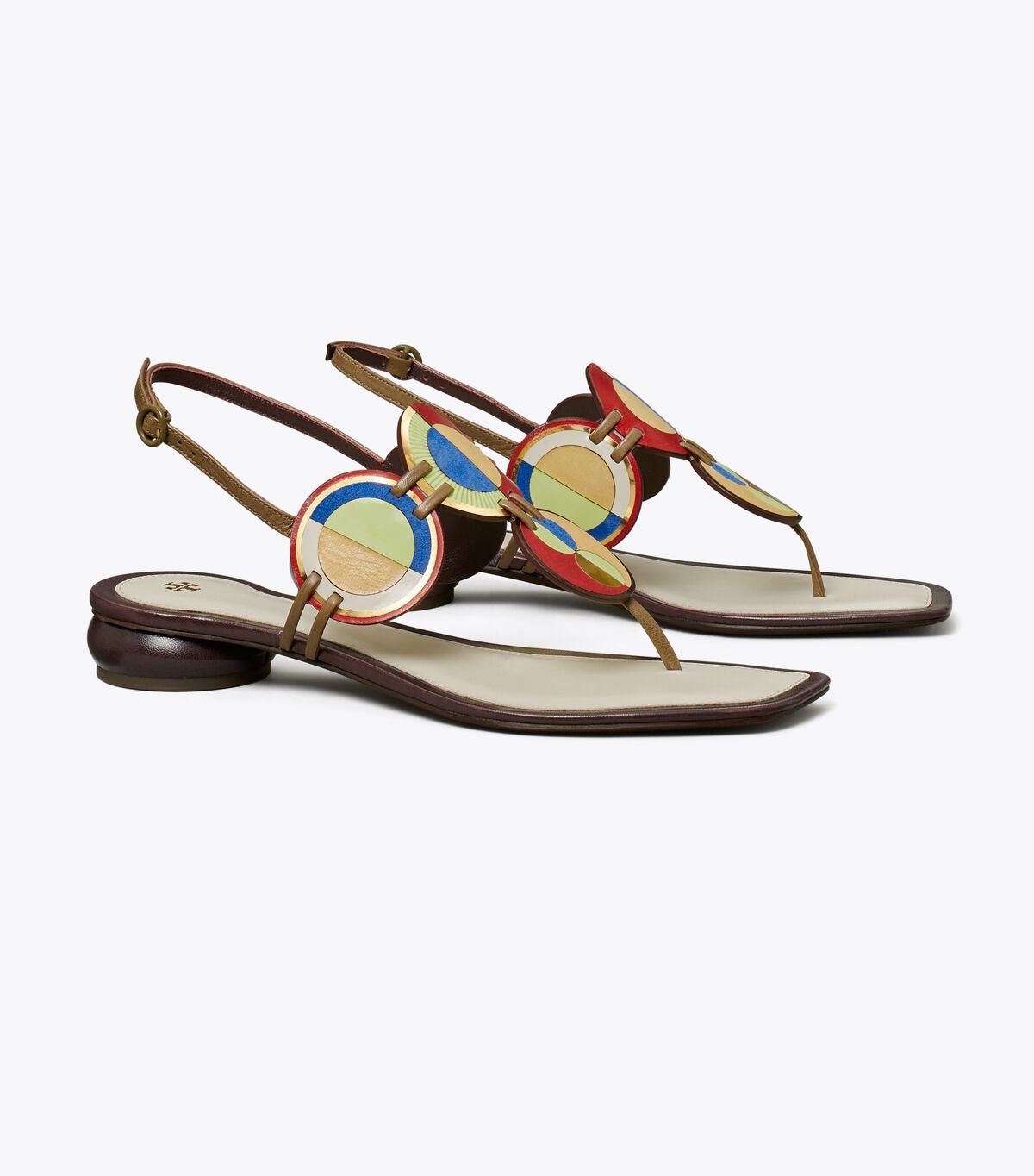 Sandalias Tory Burch Marquetry Disk Mujer Multicolor | OUTLETS-07845169