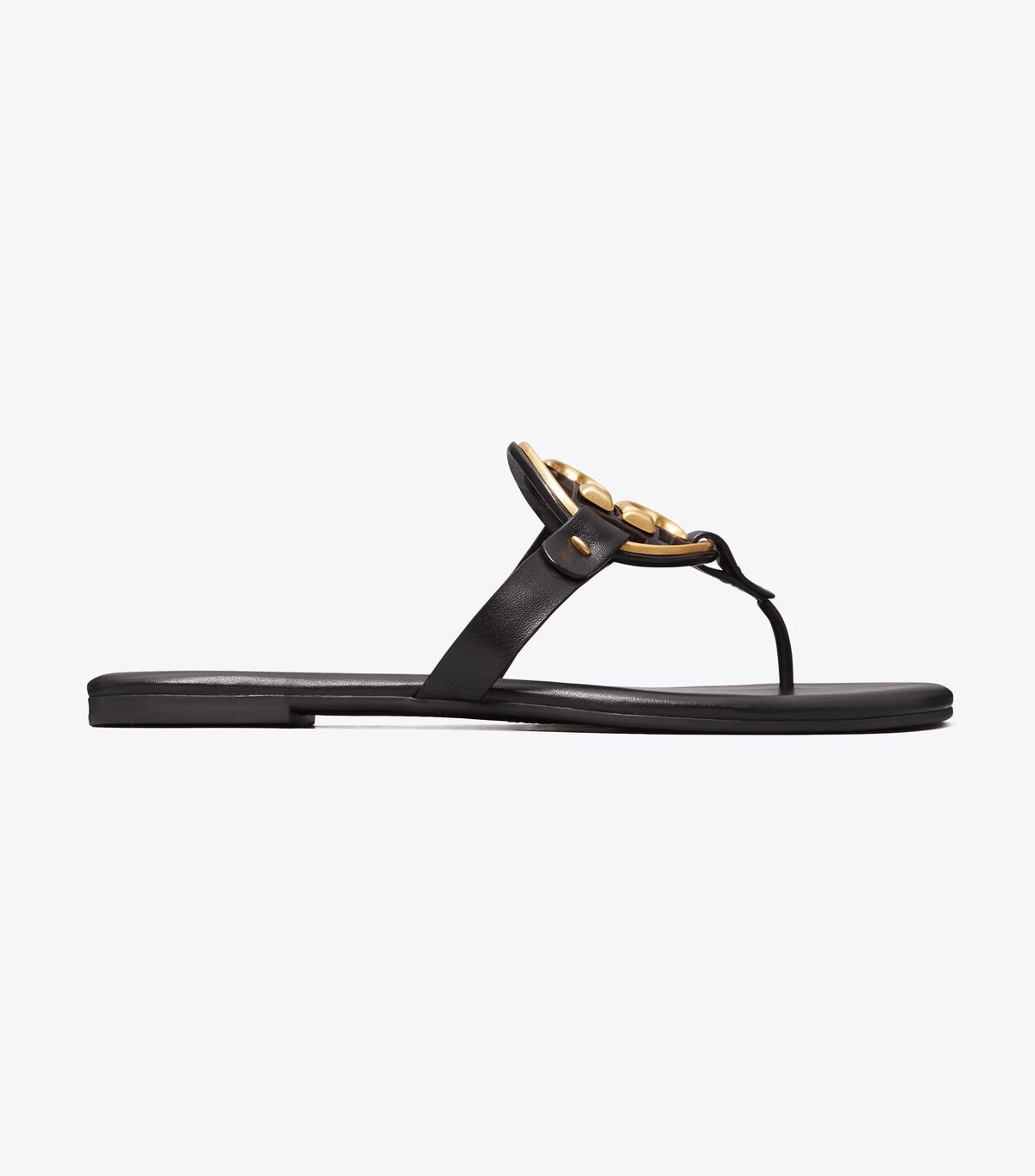 Sandalias Tory Burch Metal Miller Soft Mujer Negros | OUTLETS-20489679