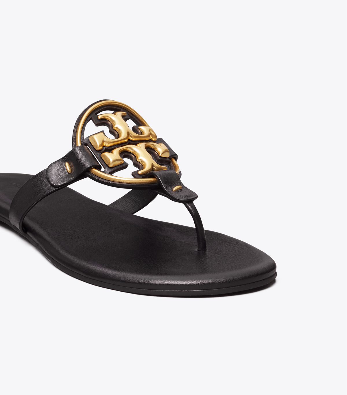 Sandalias Tory Burch Metal Miller Soft Mujer Negros | OUTLETS-20489679