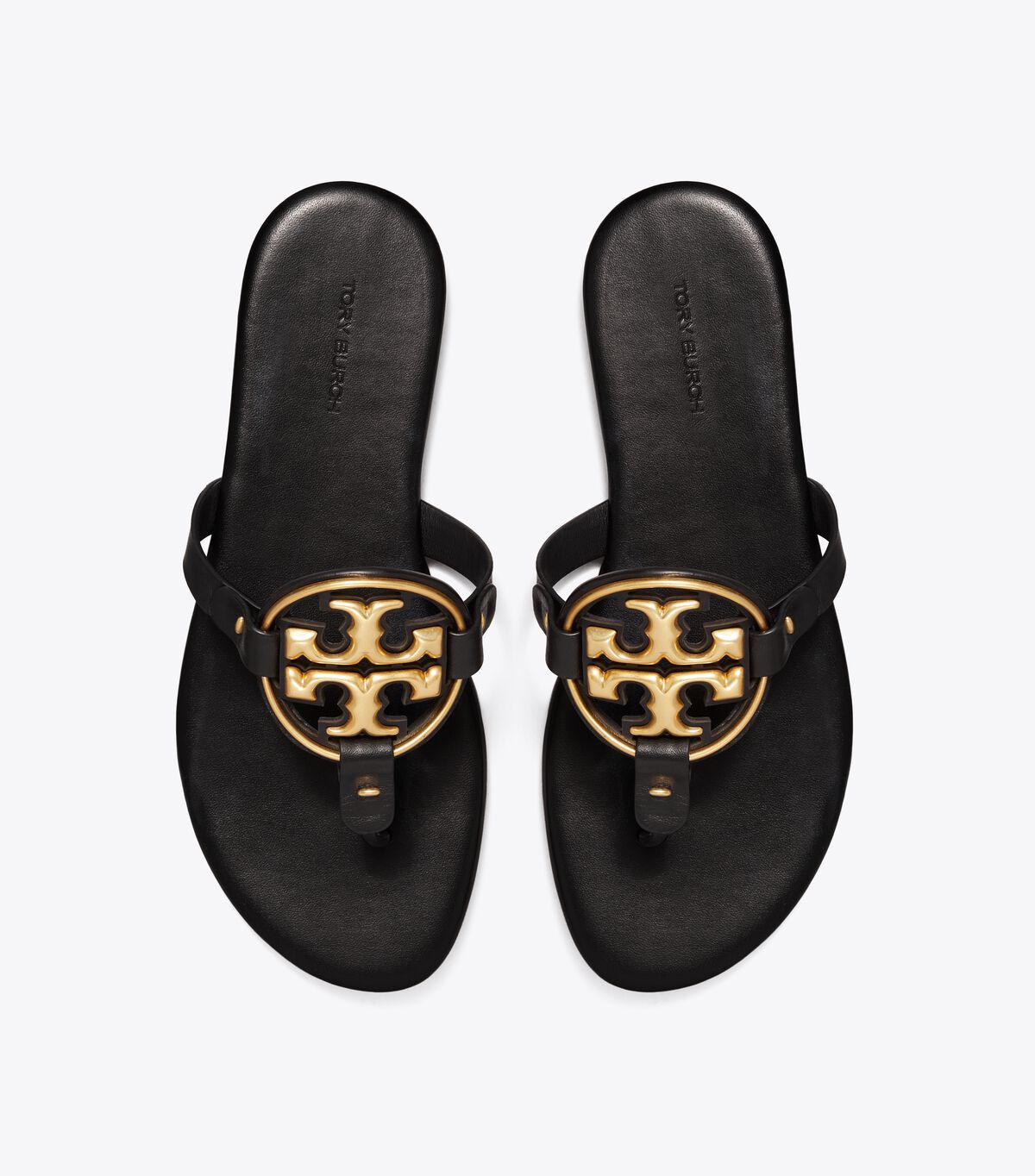 Sandalias Tory Burch Metal Miller Soft Mujer Negros | OUTLETS-20489679