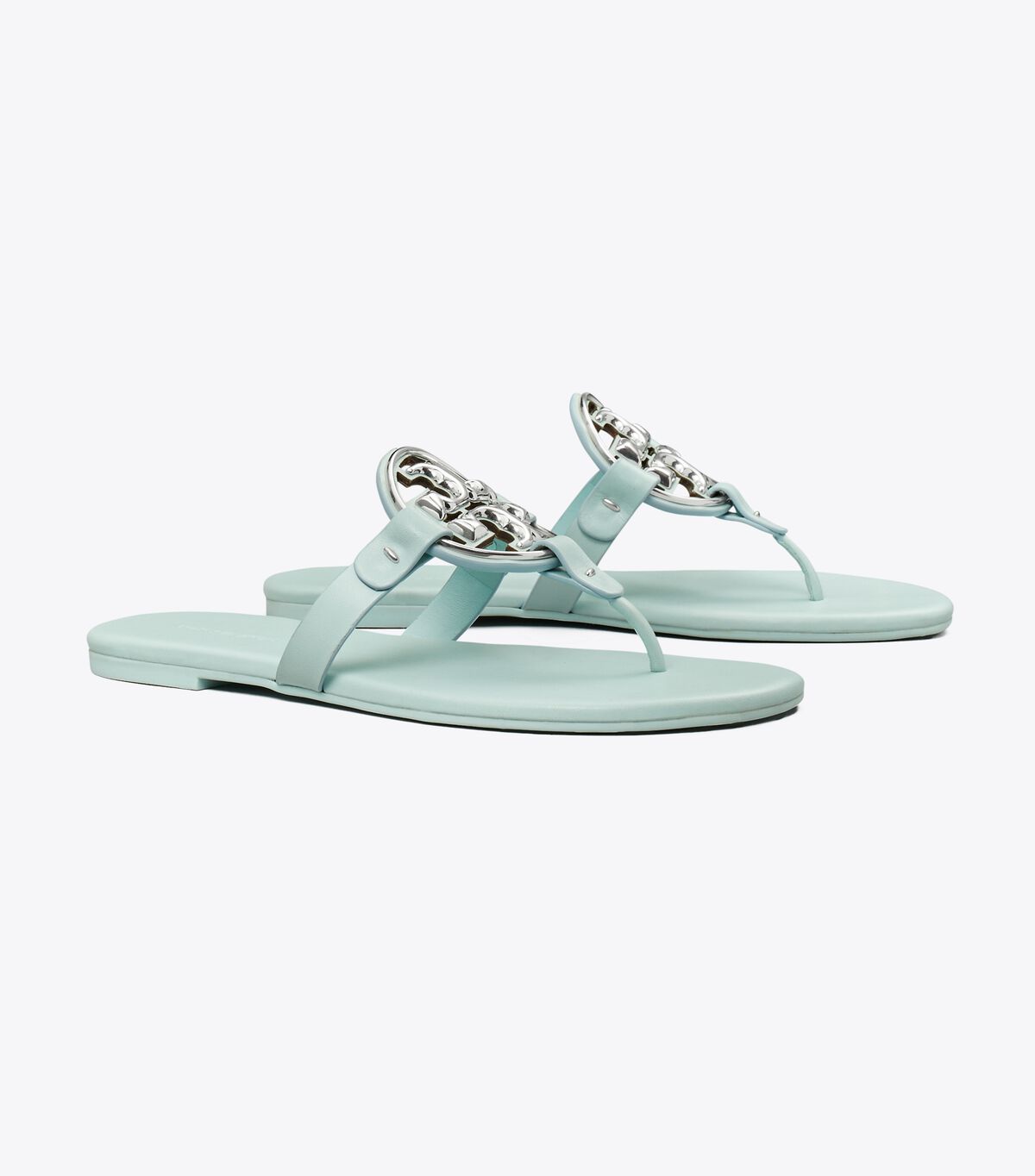 Sandalias Tory Burch Metal Miller Soft Mujer Azur | OUTLETS-50134969