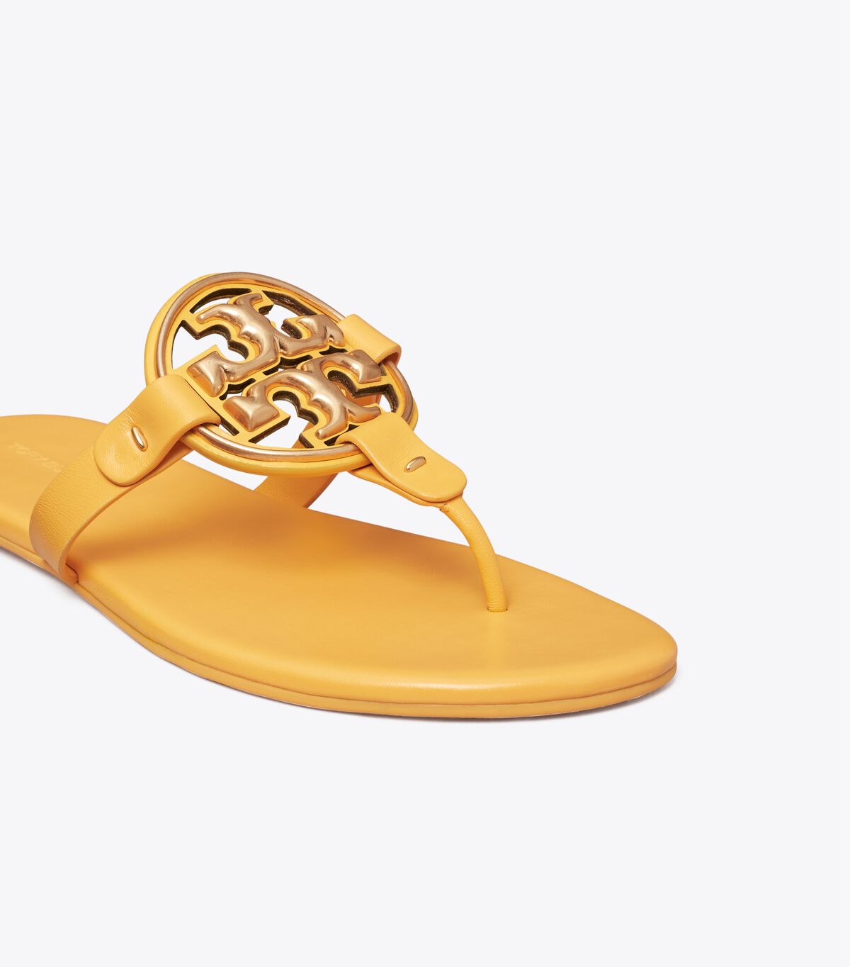 Sandalias Tory Burch Metal Miller Soft Mujer Amarillos | OUTLETS-69572419