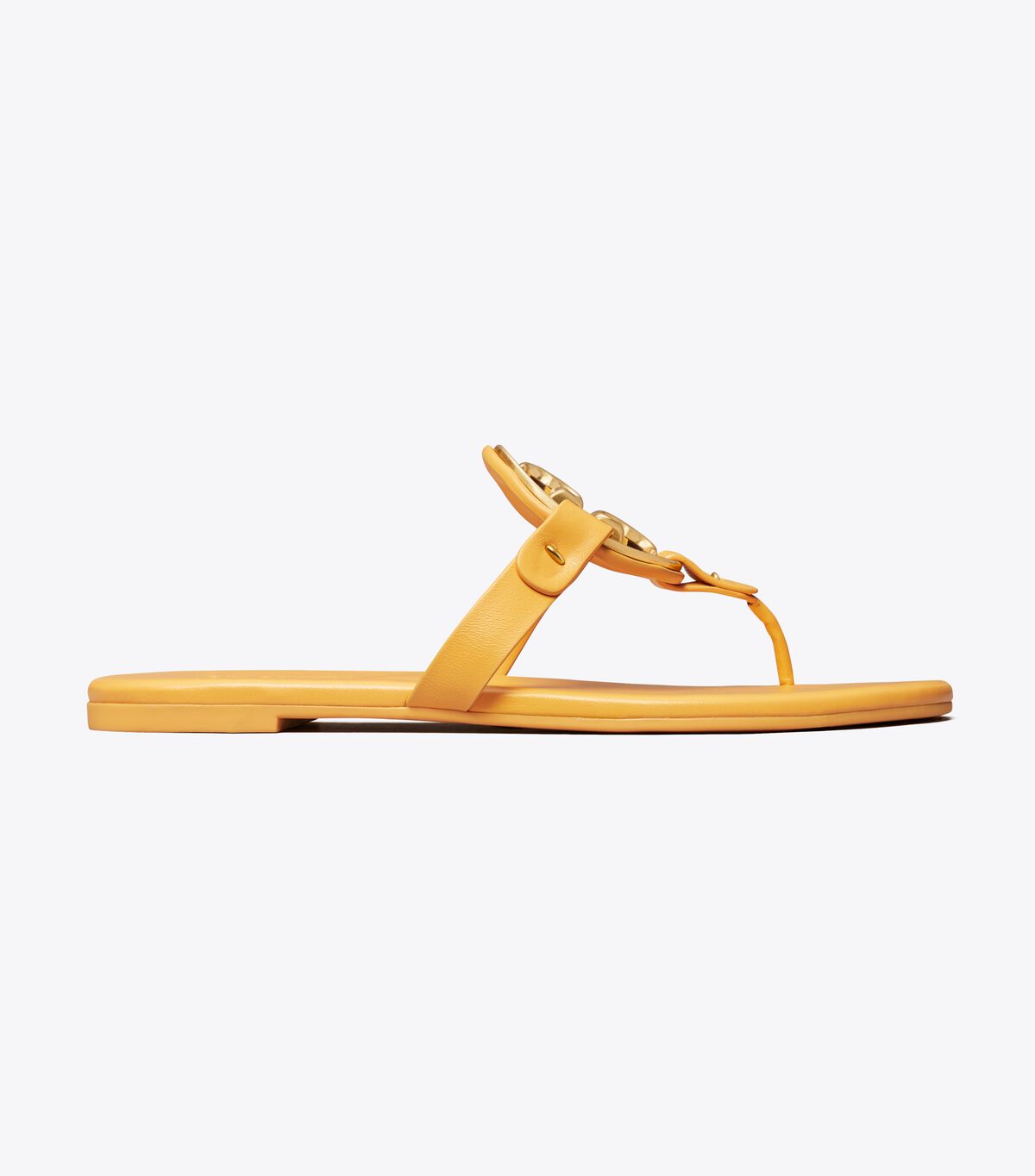 Sandalias Tory Burch Metal Miller Soft Mujer Amarillos | OUTLETS-69572419