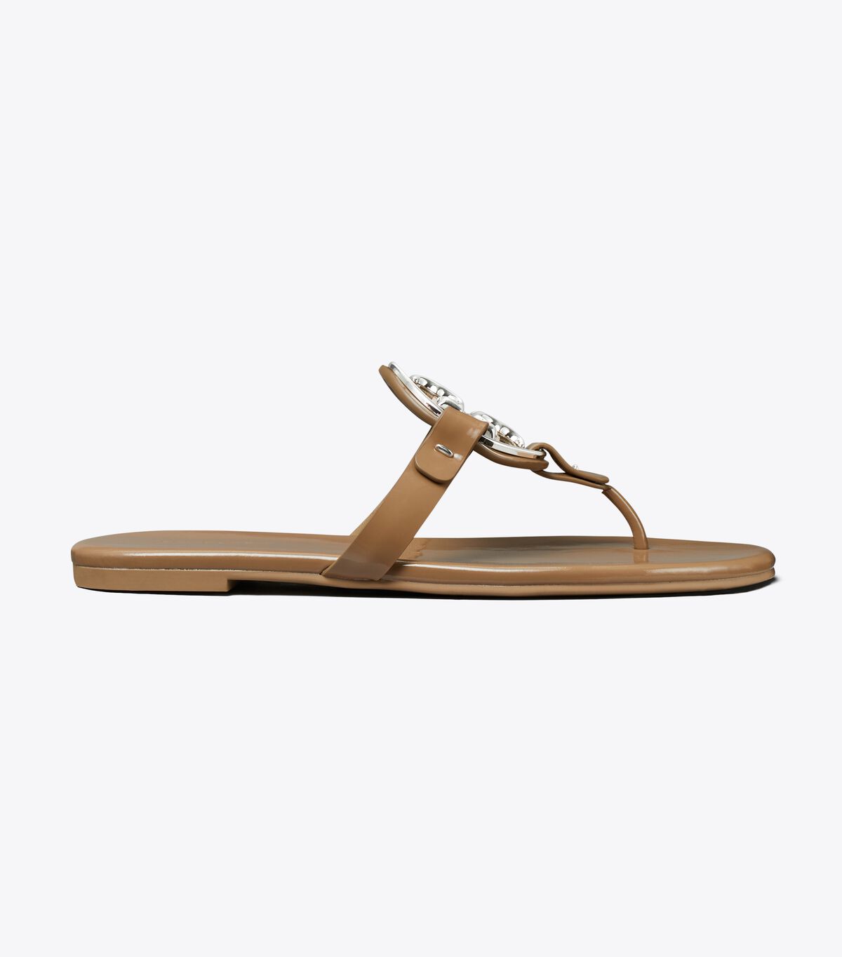 Sandalias Tory Burch Metal Miller Soft Mujer Kaki | OUTLETS-82549379