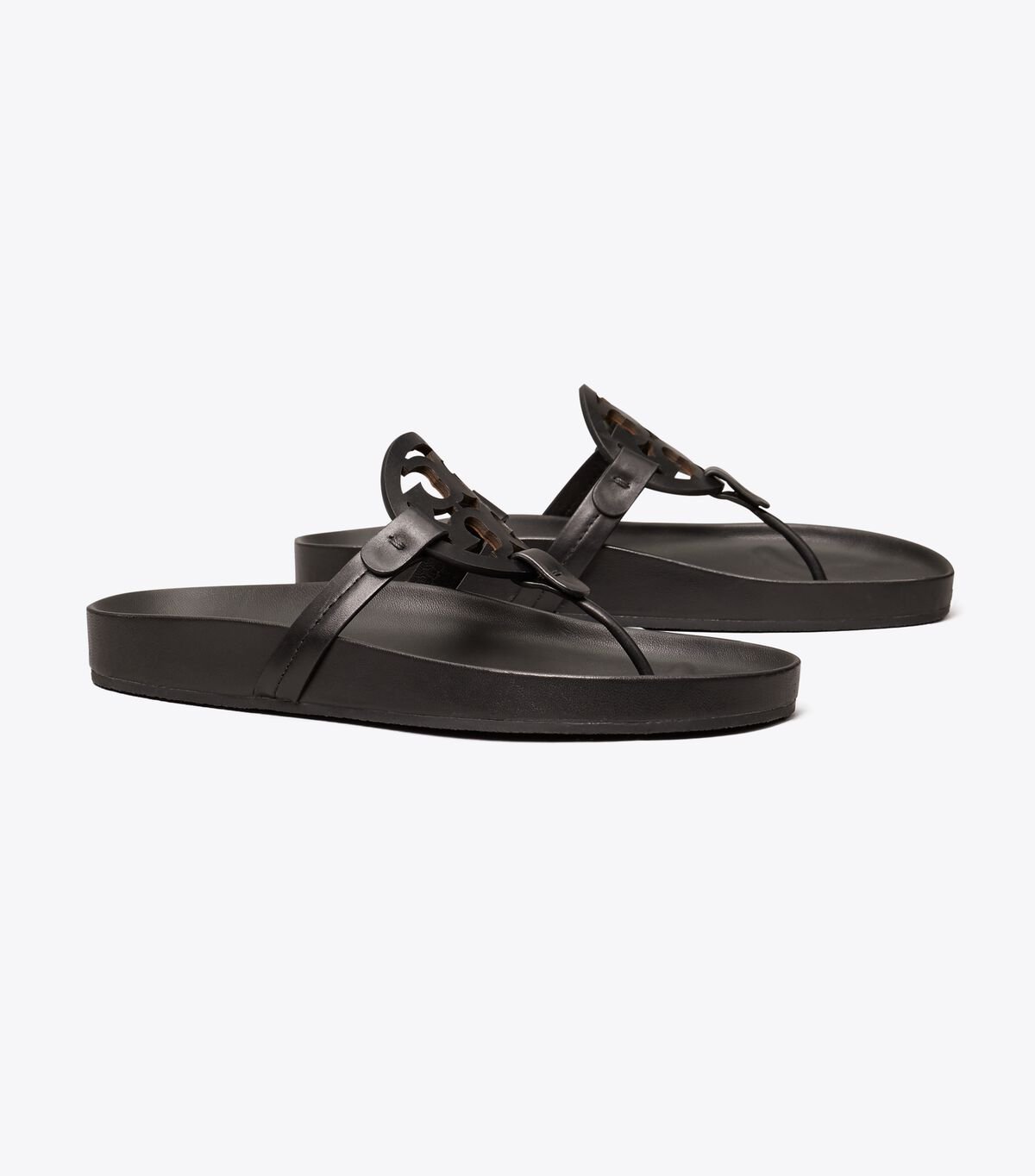 Sandalias Tory Burch Miller Cloud Mujer Negros | OUTLETS-89372459