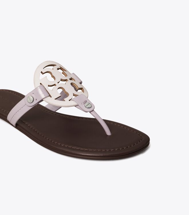 Sandalias Tory Burch Miller Cuero Mujer Blancos | OUTLETS-03541969