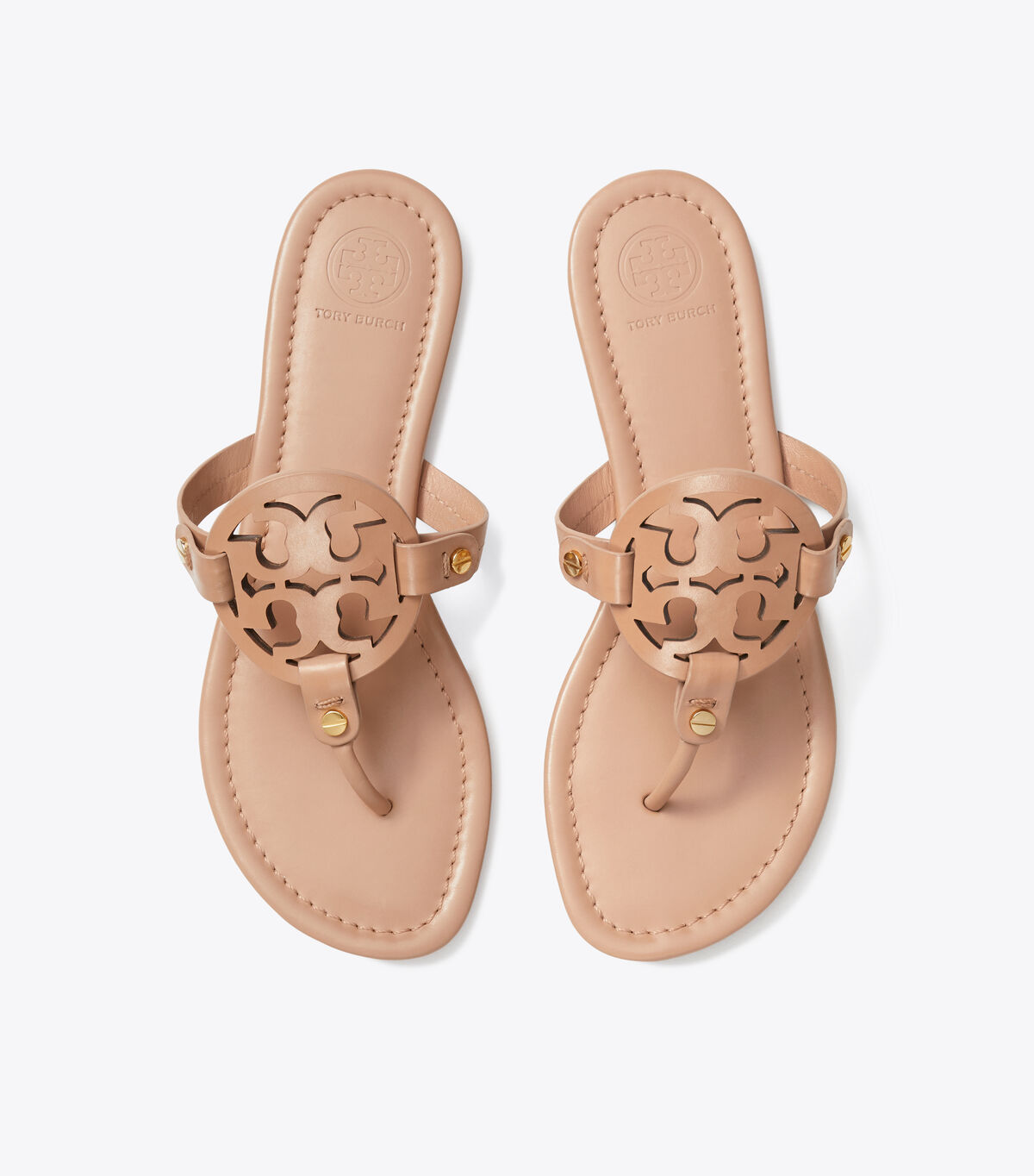 Sandalias Tory Burch Miller Cuero Mujer Marrom | OUTLETS-62781599