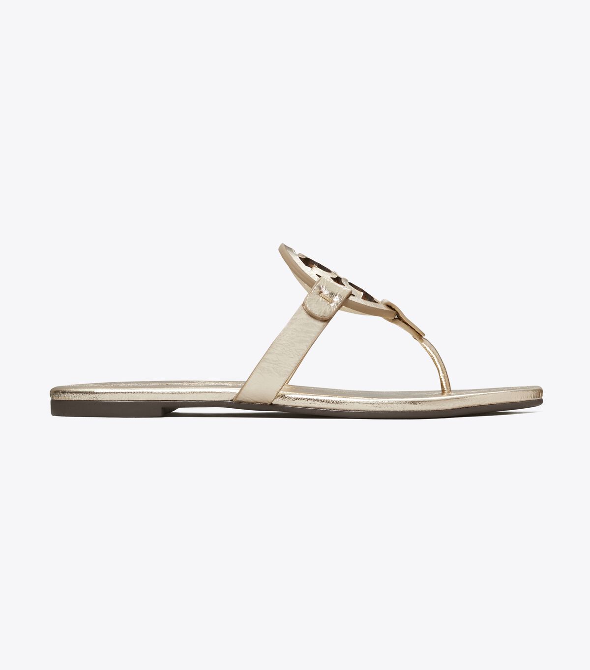 Sandalias Tory Burch Miller Soft Cuero Mujer Dorados | OUTLETS-35812499